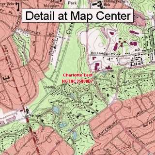  USGS Topographic Quadrangle Map   Charlotte East, North 