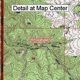 USGS Topographic Quadrangle Map   Cottonwood Mountain, Utah (Folded 