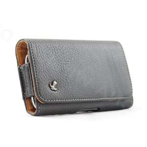  Black Leather Horizontal Carrying Holster Pouch Case for 