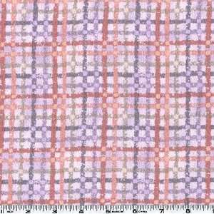  45 Wide Charms Flannel Plaid Lt.Purple Fabric By The 