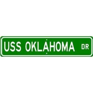  USS OKLAHOMA BB 37 Street Sign   Navy