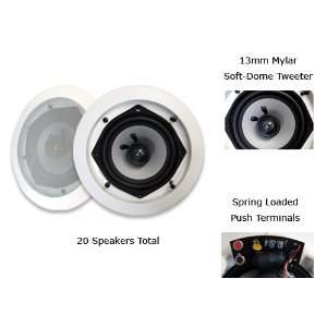   iC5 20PKG (20) 150 Watt 5.25 In Wall/Ceiling Speakers Electronics