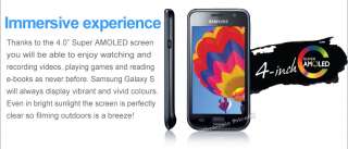 NEW Samsung I9000 Galaxy S GPS WIFI 4.0 TouchWiz 3.0 UI SMARTPHONE 