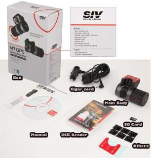 Car BlackBox Driving Recorder Dash Camera SIV M7 GPS 8G  