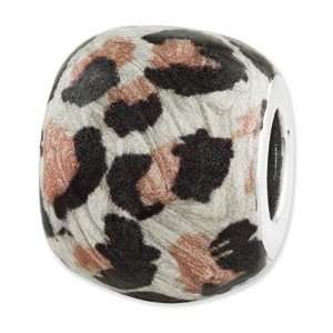  Sterling Silver Reflections Animal Print Bead Jewelry