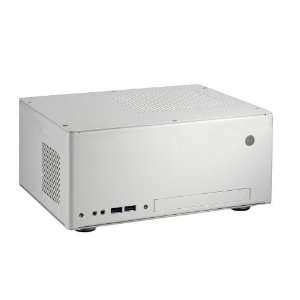  PC Q09FW White Aluminum Mini ITX Tower Computer Case 150W Power Supply
