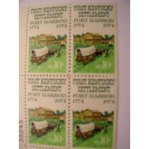 US Postage Stamps, 1974, Fort Harrod, First Kentucky Settlement, S 