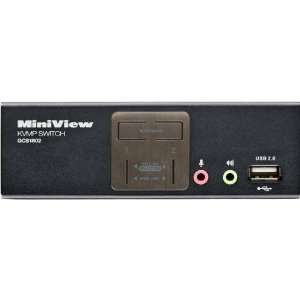  2 Port KVMP Switch with USB 2.0 Hub and Audio Everything 