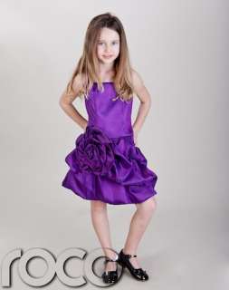 GIRLS PURPLE PROM PUFFBALL PARTY DRESS AGE 6 to 14 YRS  