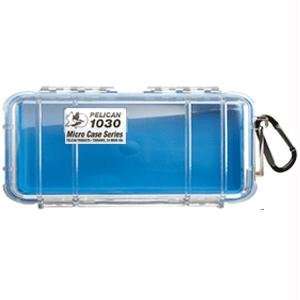  Pelican 1030 Micro Case   Blue with Clear Lid Sports 