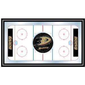  NHL Anaheim Ducks Framed Hockey Rink Mirror Patio, Lawn & Garden