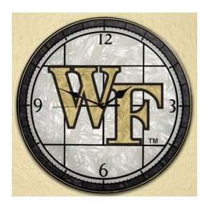  Wake Forest Art Glass Clock