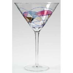  Artland Crystal Helios Oversize Martini, Crystal Tableware 