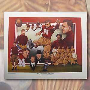   The Early Years (1890 1915) Nebraska Football 1 in Series of 7 Prints