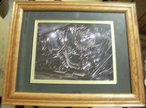 USED FRAMED HARLEY DAVIDSON MOTORCYCLE ENGINE PICTURE 2002 TWIN CAM 88 