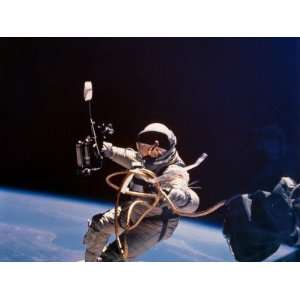  Gemini 4 Astronaut Edward H White During Americas First Space 