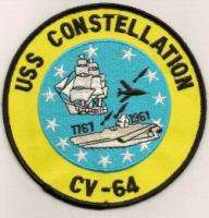 USS CONSTELLATION CV 64 PATCH  