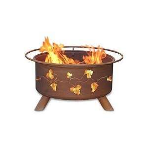  Patina   F111   Grapevine Fire Pit Grill   Rust   24 in 