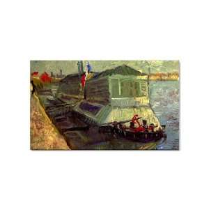  Bathing Float on the Seine at Asniere By Vincent Van Gogh 