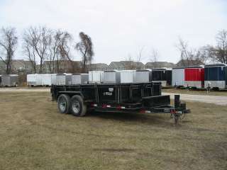 7416 Used 2008 Titan Dump Trailer Black Sides 2 way Spreader Gate 