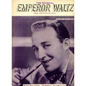 The Original Emperor Waltz Vintage 1946 Sheet Music recorded by Bing 