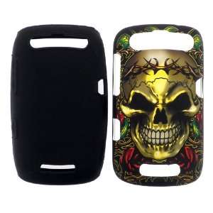  RIM BLACKBERRY CURVE 9350/9360 2 IN 1 EXOTIC LATIN SKULL 