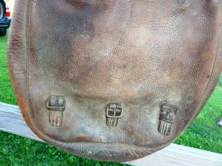 WW1 US Calvary Leather Saddle Bags Antique Military  
