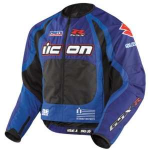 Icon Mens Suzuki Merc Stage 3 Motorcycle Jacket (Officially Licensed 