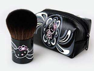 New Mini Small Cute Hello Kitty Makeup Blush Brush & Pouch Purse Bag 