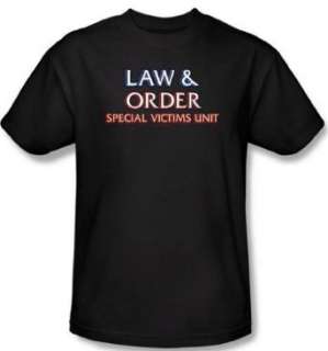  Law & Order SVU  Logo   Mens T Shirt, Black Clothing