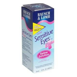Bausch & Lomb Sensitive Eyes Plus Saline Solution, 12 Ounce Bottles 