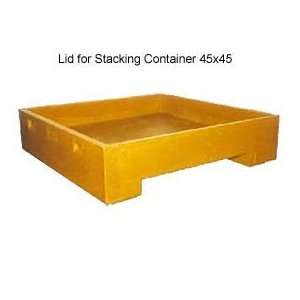  Lid For Stacking Container 45x45 600 Lb Cap. Yellow