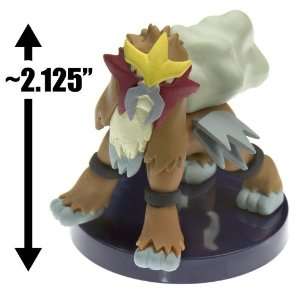 Entei (~2.125) ~1/40 Scale Real Pokemon DP Encyclopedia Mini Figure 