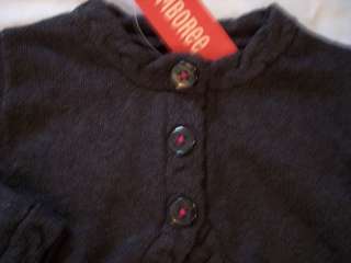 NWT Girls Gymboree Merry black sweater jacket ~ 3 3T  