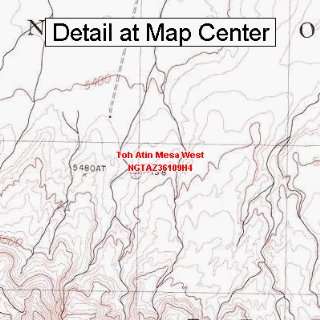  USGS Topographic Quadrangle Map   Toh Atin Mesa West 