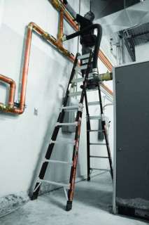 22 1A Fiberglass Little Giant Ladder w/ WHEELS Platform  