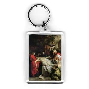 The Entombment (oil on canvas) by Peter Paul Rubens   Acrylic Keyring 