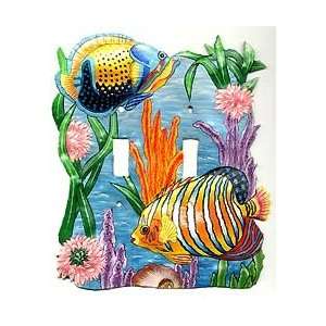  Tropical Fish Underwater Scene   Double Switchplate   Hand 