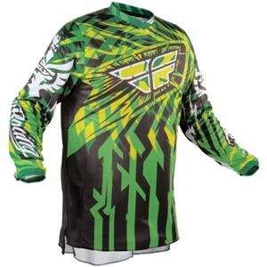   Fly Racing Youth Kinetic Jersey   2010   Large/Green/Black Automotive