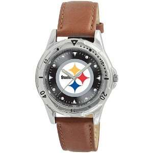  Gametime Pittsburgh Steelers Brown Leather Watch Sports 