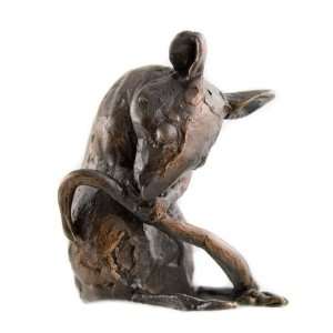  Paul Jenkins   Short Tail Mouse   Solid Bronze Sculpture 
