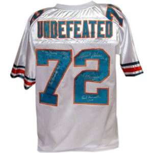   Undefeated 1972 Team Signed Custom White Jersey  Sports