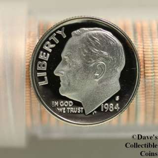1984 S Proof Roosevelt Dime Roll 50 Coin  #10277503 59 