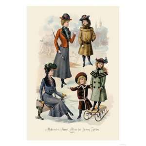  Midwinter Street Attire for Young Folks Giclee Poster 
