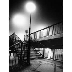  Steps and a Footbridge at Night Time, Sweden Photographic 