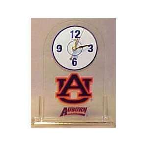  Auburn Tigers Clear Desk Clock NCAA College Athletics Fan 