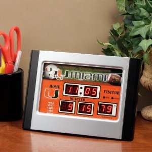  Miami Hurricanes Alarm Scoreboard Clock