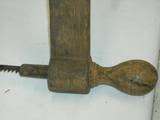 Antique Primitive Buck Bow Saw Hand Made Wood UNIQUE  