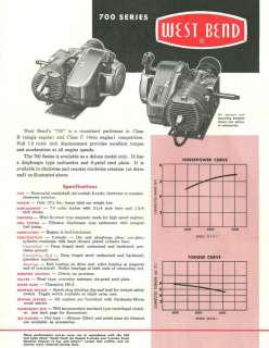Vintage & Very Rare 1960 West Bend 700 Go Kart Engine Specifications 