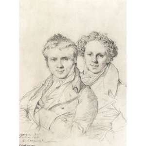   Ingres   32 x 44 inches   Double Portrait of 